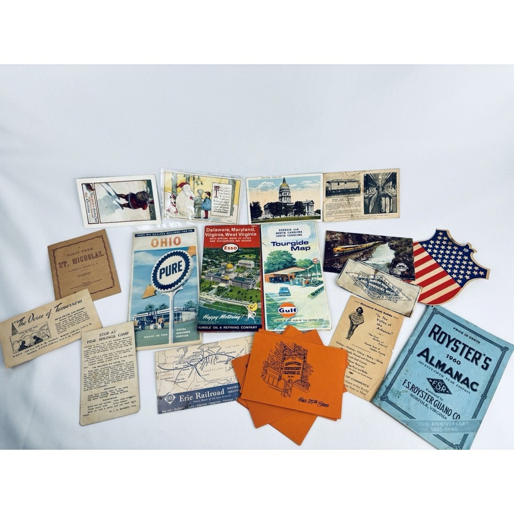Lot Vintage Railroad Postcards Ephemera National and More 10s 20s +